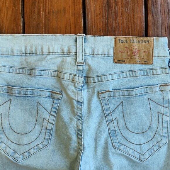 True Religion Geno Relaxed Slim Jeans Light Wash Men's Size 31 x 33 - Picture 13 of 16